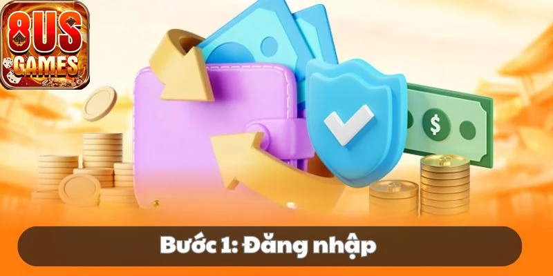 Người chơi thao tác rút tiền 8us trên điện thoại di động